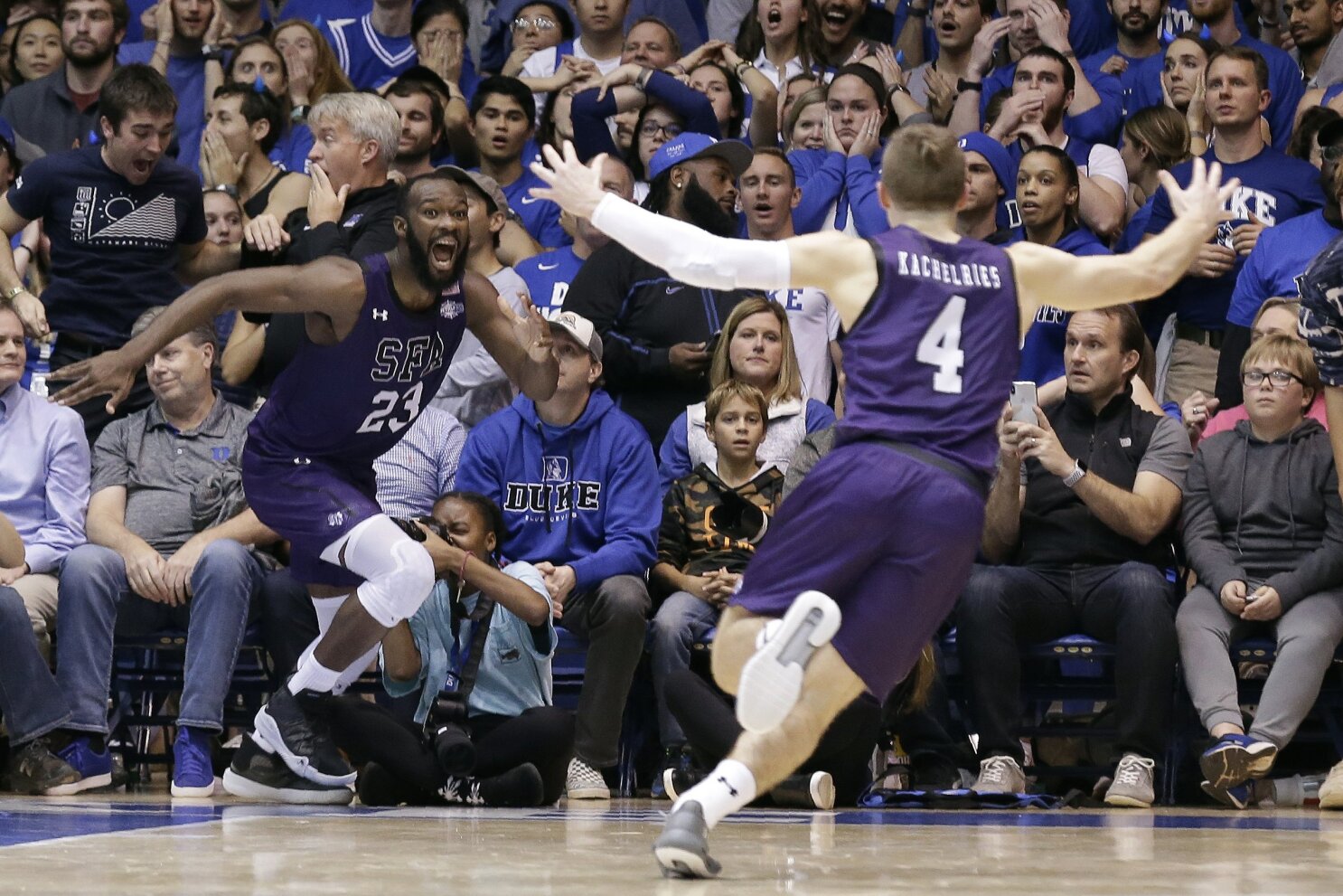 Stephen F. Austin stuns No. 1 Duke 85 83 in OT AP News